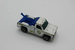 Vintage Hot Wheels White Towing Truck 1974 Hong Kong Larry's 24 Towing diecast d - Picture 1 of 9