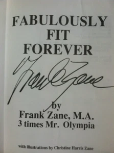 Autogramm Frank Zane Buch Fabulously fit forever - Bild 1 von 2