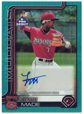 Jesus Made - 2025 Topps Pro Debut (#PD-39) Aqua Foil /75 Auto - Image 1 of 2