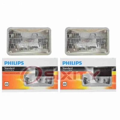 2 pc Philips Low Beam Headlight Bulbs for Renault Alliance Encore 1983-1986 av - Image 1 of 4