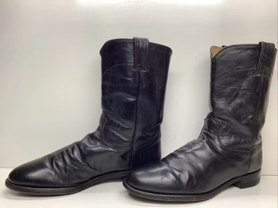BOTAS HOMBRE JUSTIN WESTERN ROPER NEGRAS TALLA 10 D Foto 1 de 4