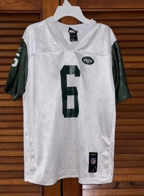 Camiseta blanca Reebok de los New York Jets Mark Sanchez #6 NFL para niños talla L 14-16 Foto 1 de 4