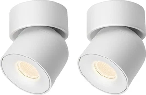 Aisilan 2 Pack White Spotlights Indoor, Dimmable LED 7W Rotatable - RRP £89.99 - Picture 1 of 9