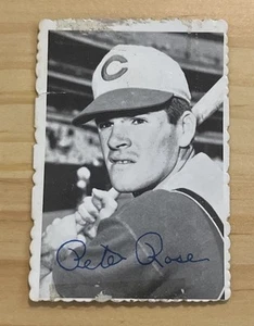 Pete Rose 1969 Topps Deckle Edge #21 Cincinnati Reds en muy buena condición/pobre - Imagen 1 de 2