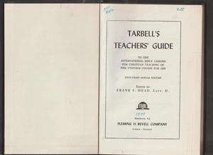 Tarbell's Teachers Guidebook 53rd Annual Sunday School Class 1958 Vintage - Picture 1 of 5