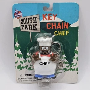 Vintage South Park Rare Chef Key Ring Keychain - 1998 BNIP - Foto 1 di 2