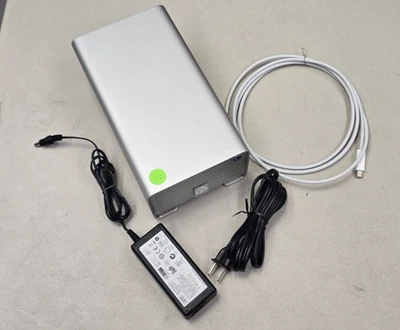 Disco duro externo Thunderbolt 4 TB G-TECHNOLOGY G-RAID 0G02289 TB2 ¡Limpio! Foto 1 de 4