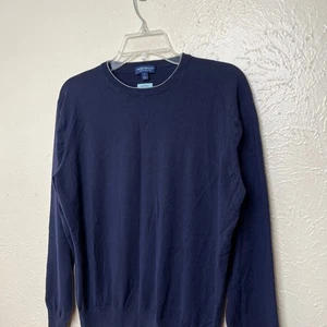 Suéter Peter Millar Para Hombres M Corona Azul Hecho a Mano Excursionista Flex Crew ME0XS02 - Imagen 1 de 16