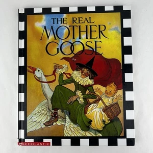 VTG The Real Mother Goose Book Hardcover Scholastic Nursery Rhymes 1994 - Picture 1 of 14