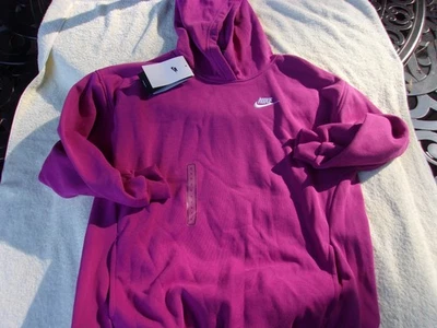 NWT Nike hooded blend pullover, Kids M, L, XL, fushia (pink-purple), Oversized - Image 1 of 4