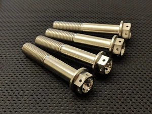 KTM SuperDuke 1290 Titanium drilled front brake caliper bolt kit 13 on Ti mounts - Picture 1 of 6