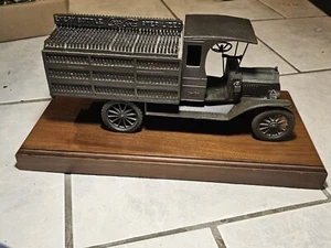 Coca Cola Co Solid Bronze Vintage 1927 Ford Truck & Bottles Service Employ Award - Picture 1 of 12