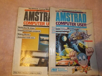Amstrad computador do usuário - 2 Edições De 1986-Vintage De Computação E Jogos - Imagem 1 de 3