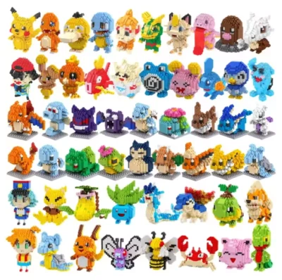 (БЕЗ КОРОБКИ) СТРОИТЕЛЬНЫЕ БЛОКИ ПОКЕМОН КИРПИЧИКИ ФИГУРКА ДЛЯ ДЕТЕЙ ПОКЕМОН - ПЧЕЛА - Изображение 1 из 4