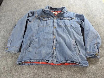 Duke Haband Denim Jacket Mens XL Fleece Blanket Lined  Barn Coat Ranch Cowboy  - Image 1 of 4