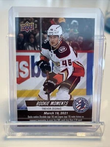 2022 Upper Deck National Hockey Card Day - Trevor Zegras Ducks Rookie Moments - Picture 1 of 2
