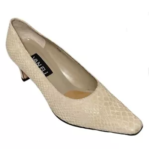 Vaneli Heels 7 Bone Effy Snakeskin Leather - Picture 1 of 10