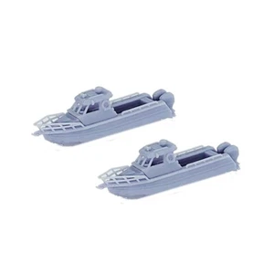 Outland Models Railway Scenery Coast Guard Patrol Boat Set 1:220 Z Scale - Picture 1 of 3