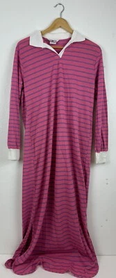 Vestido de Noche Estilo Polo Sears Jr Bazaar Rosa Rayas Grande 13-15 Foto 1 de 4