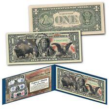 Americana Images of Historical U.S. Currency $1 Bill * BISON - INDIAN - EAGLE *