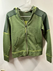 LL Bean Sweater Jacket Full Zipper Fleece   Youth Sz 10 12  (M) Green - Picture 1 of 5
