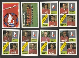 LOTTO DI 18 FIGURINE ALBUM CALCIATORI CALCIO FLASH 89 1988-89 SAMBENEDETTESE NEW - Picture 1 of 1