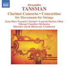 Alexandre Tansman Alexandre Tansman: Clarinet Concerto/Concertino (Cd) Album