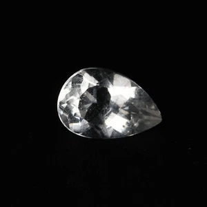 0.46 Ct Pear 7 x 4.7 MM Natural White to UV Changing to Neon Green HYALITE OPAL - Bild 1 von 5