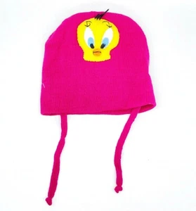 De colección Piolín Pájaro Gorro Loonie Tunes Bebé Niños Tejido Invierno Rosa 1997 - Imagen 1 de 5