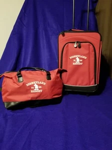 Juego de maletas rodantes de lona roja Disneyland 1955 Resort Mickey Mouse equipaje para niños - Imagen 1 de 1