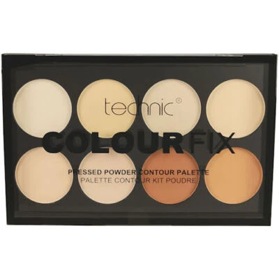 Technic 8 Colour Max Contour Palette - Face Foundation Powder Bronze Fair Dark - Image 1 of 2