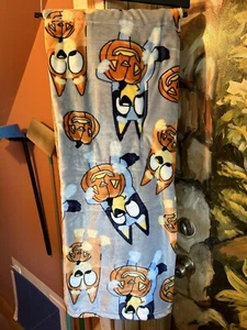 Bluey Halloween Pumpkin Plush Throw Blanket NEW - Picture 1 of 3