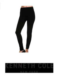 Kenneth Cole Fleece gefütterte Legging - ohne Fuß schwarz - Bild 1 von 3