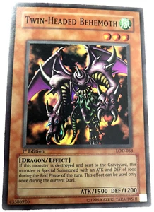 YuGiOh Karte Twin-Headed Behemoth 1. Auflage LOD-063 Lightly Played - Bild 1 von 4