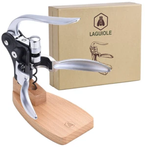Laguiole Profi Korkenzieher Set mit Hebel Hebelkorkenzieher Wein Flaschenöffner - Bild 1 von 8