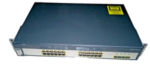Cisco Switch WS-C3570G-24TS-S, 24 x GBit, 4 x SFP , 12.2(55)SE, RMK - Bild 1 von 1