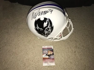 MARCUS PETERS SIGNED BALTIMORE RAVENS CONCEPT FULL SIZE FOOTBALL HELMET JSA COA - Picture 1 of 6