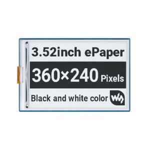 3.52inch e-Paper HAT 360 × 240 Low Power Wide Viewing Angle Paper-Like Display - Picture 1 of 5