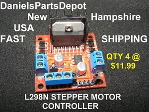 QTY4 L298N Stepper Motor Controller Dual H Bridge Module Driver Board for CNC 3D - Picture 1 of 10