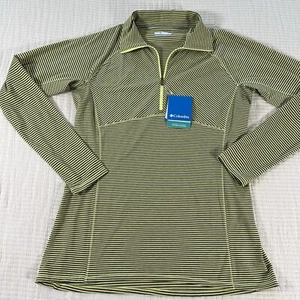 Columbia Top Womens Large Yellow Layer First Base Layer 1/2 Zip Outdoor Active - Picture 1 of 14
