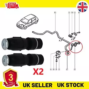 2X Barra antivuelco delantera eslabones abatibles L+R para RENAULT Clio I II Megane I símbolo I - Imagen 1 de 7