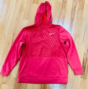 Nike Therma Fit Orange Hoodie Pullover Geometric Woman’s Sz XL - Picture 1 of 4