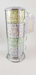 Coco + Lola Stackable Espresso Cup Set... New - Picture 1 of 9