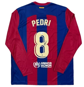 2023-24 Pedri Signed Nike FC Barcelona Jersey Spain Barça BAS Beckett Witnessed - Picture 1 of 4