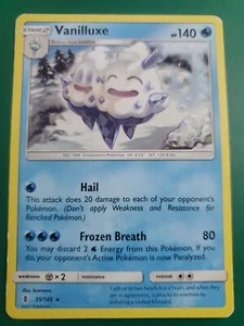 Pokémon TCG Vanilluxe Sun & Moon: Guardians Rising 35/145 Regular Rare - Picture 1 of 4