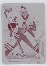 2016-17 Upper Deck Compendium Printing Plate Magenta 1/1 Matt O'Connor #753 a3q