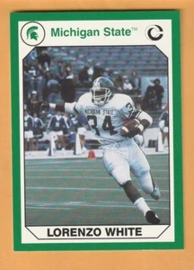 Lorenzo White Michigan State Spartans 1990 Card #86 Houston Oilers 13S - Picture 1 of 2