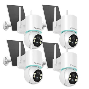 Wireless Security Camera Outdoor Solar/Battery Home WiFi PIR 360°PTZ 2K HD IP66 - Picture 1 of 9