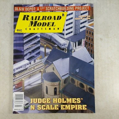 Railroad Model Craftsman Magazine July 2002 DL&W Depot Scratchbuilding Project - Image 1 of 4