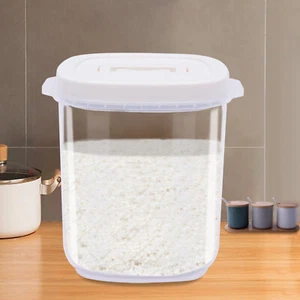 Large Airtight Food Storage Bin Dry Food Flour Rice Bean Container And Lid 20lbs - Picture 1 of 13